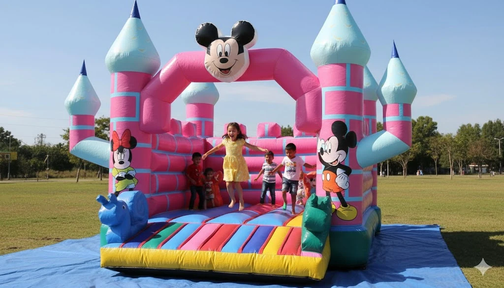 Şişme Mickey Mouse Zıp Zıp