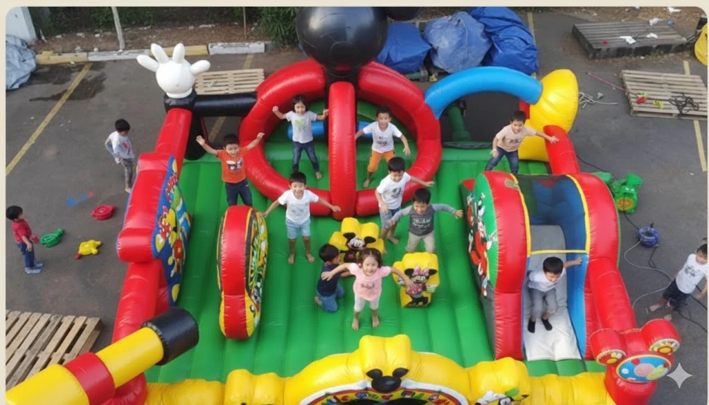 Şişme Mickey Mouse Oyun Bahçesi
