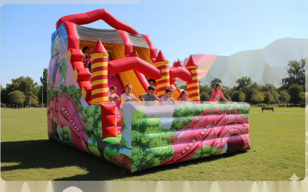 Şişme Şatolu Kaydırak