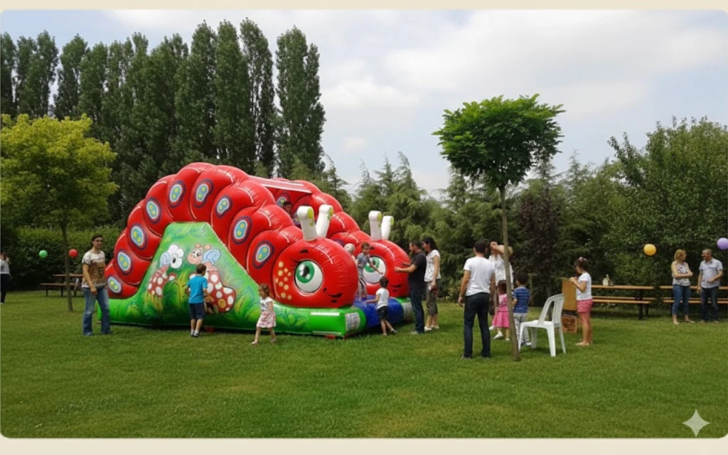 Şişme Tırtıl Kaydırak