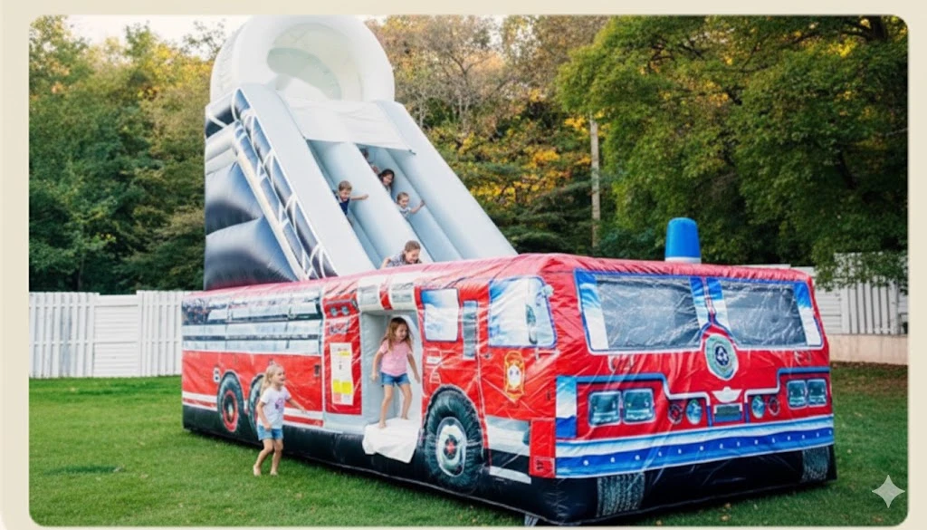 Şişme İtfaiye Kaydırak