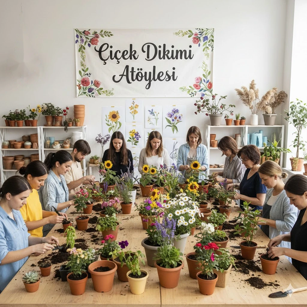 Çiçek Dikimi Atölyesi