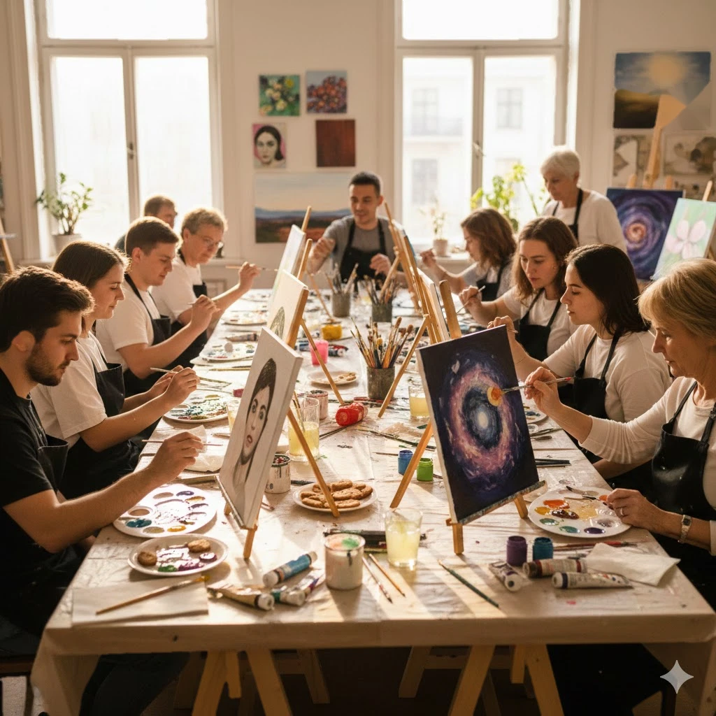 Akrilik Boya ile Resim Atölyesi