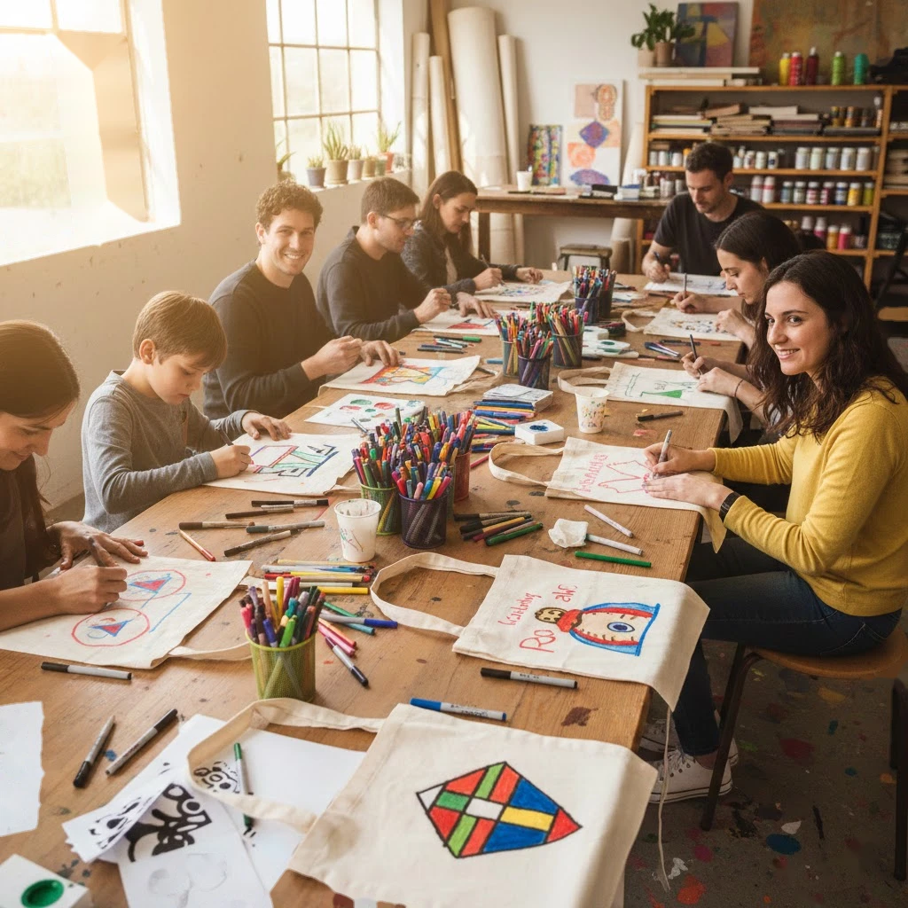 Bez Çanta Boyama Atölyesi